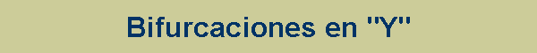 Bifurcaciones en "Y"
